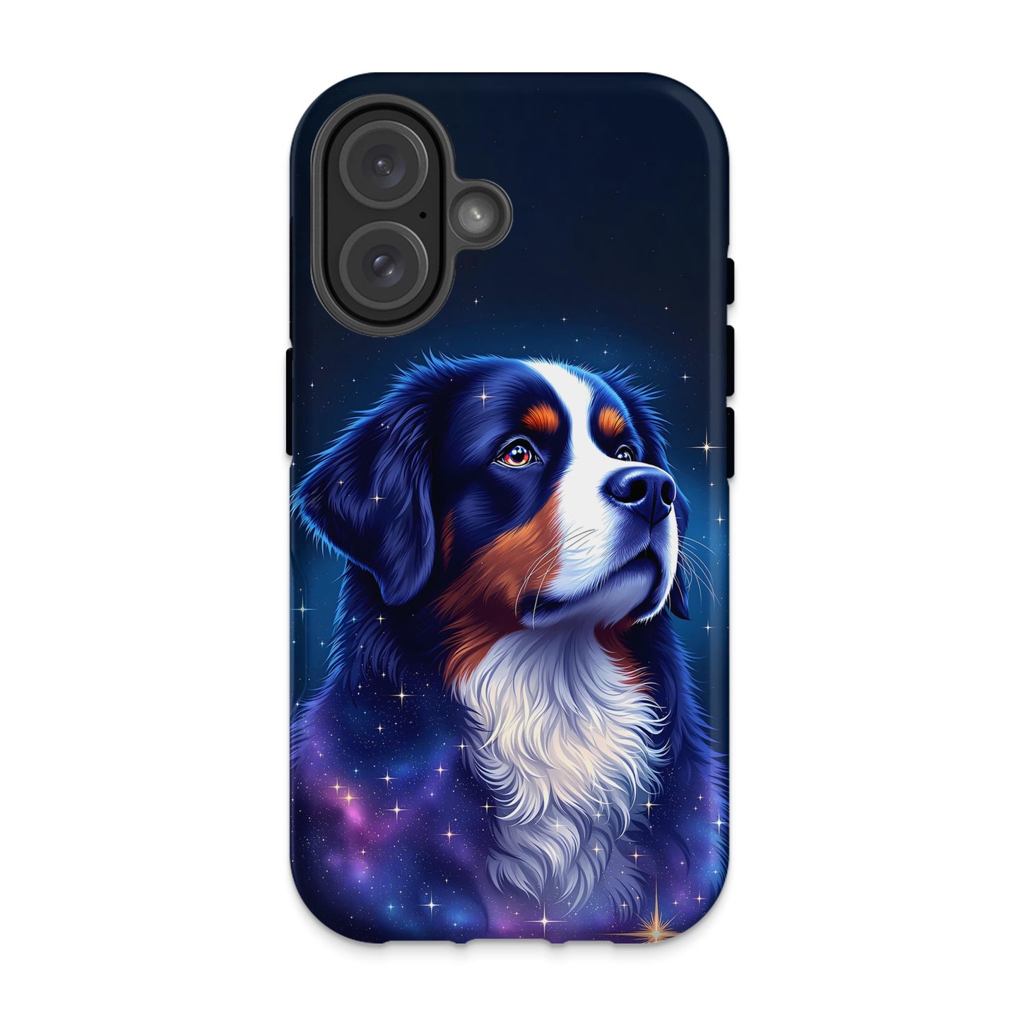 Stunning Galaxy Dog Design Protective Phone Case product