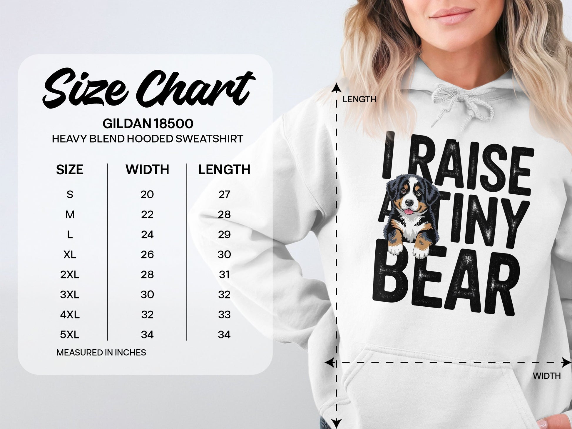 I Raise A Tiny Bear Graphic Sweatshirt product type