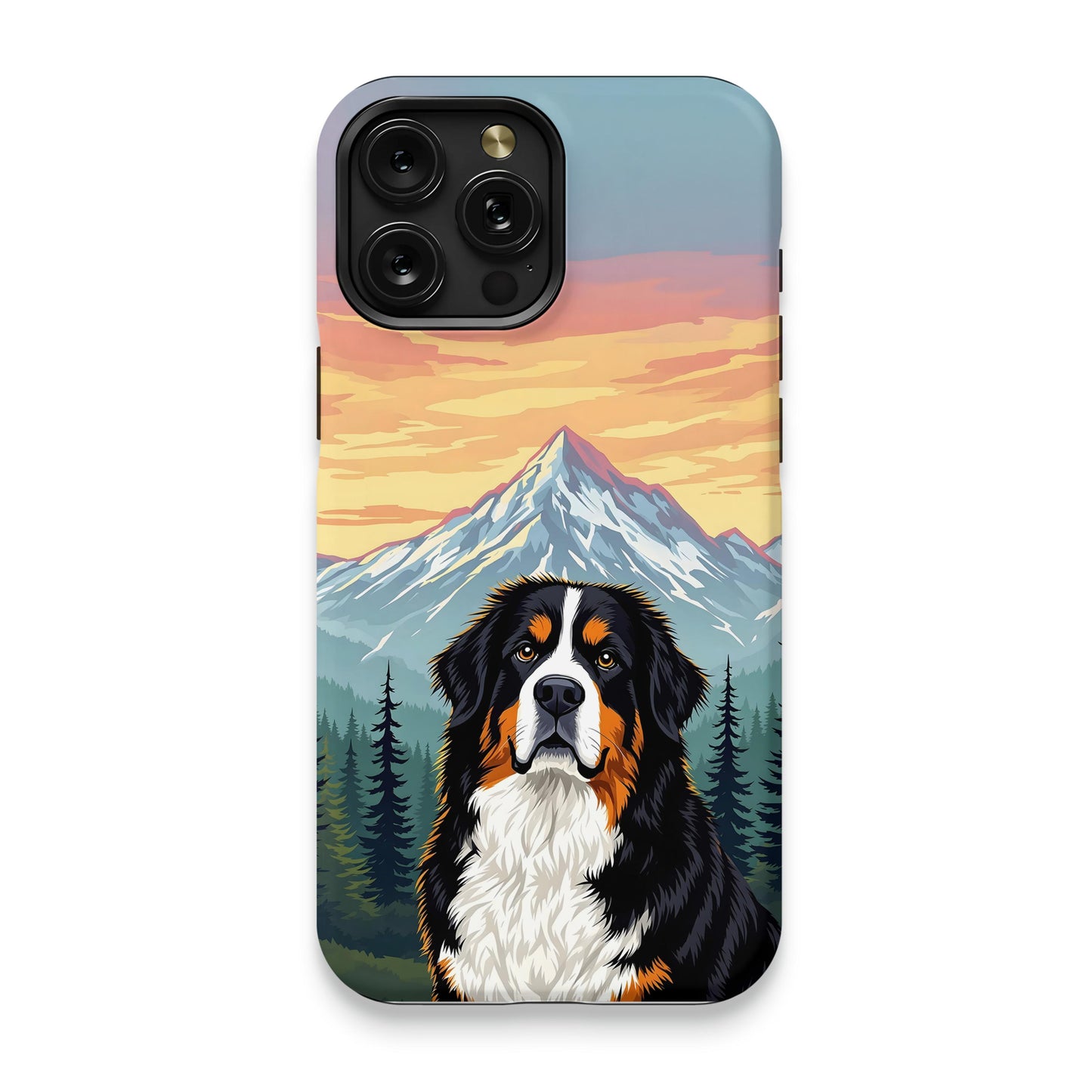 Majestic Mountain Dog Print iPhone Case product type