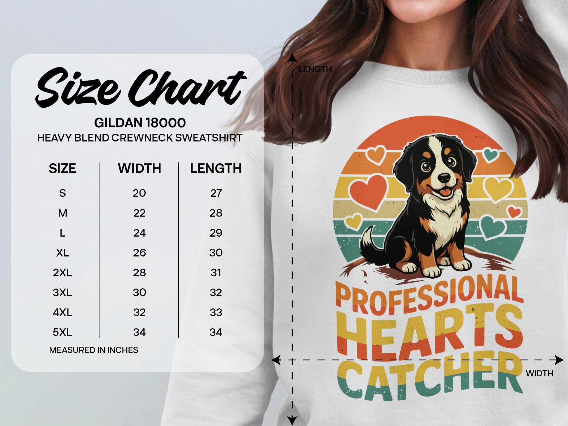 Professional Hearts Catcher Sweatshirt for Dog Lovers