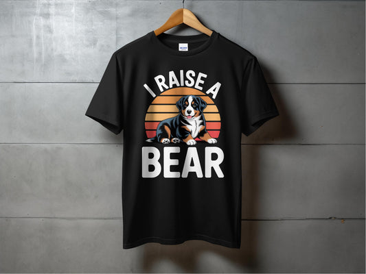 I Raise A Bear Tshirt Retro Dog Owner Apparel product