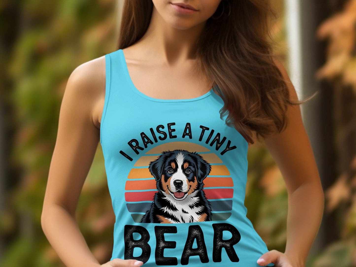 I Raise A Tiny Bear women's tank top product