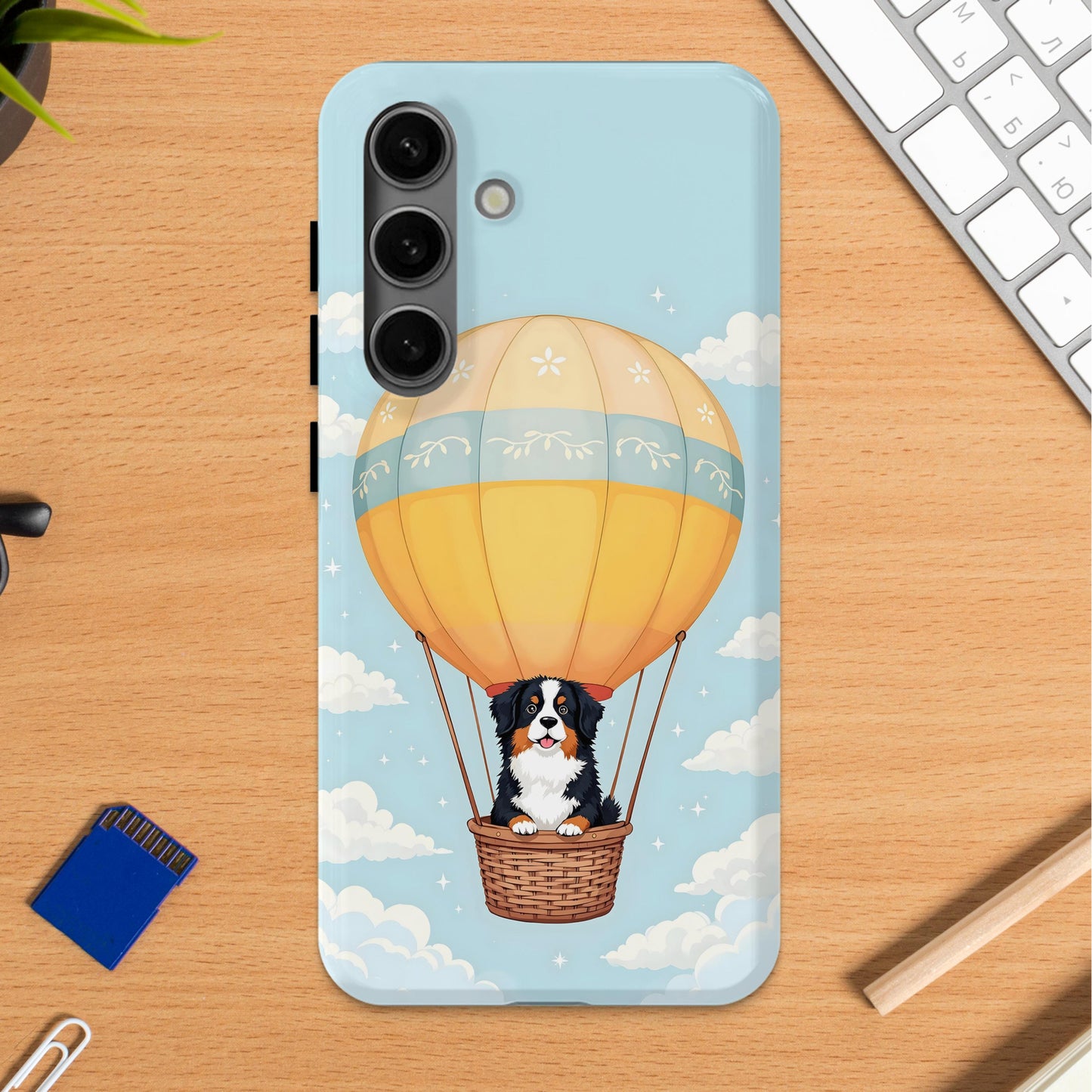 Adorable Dog in Hot Air Balloon Phone Case product type