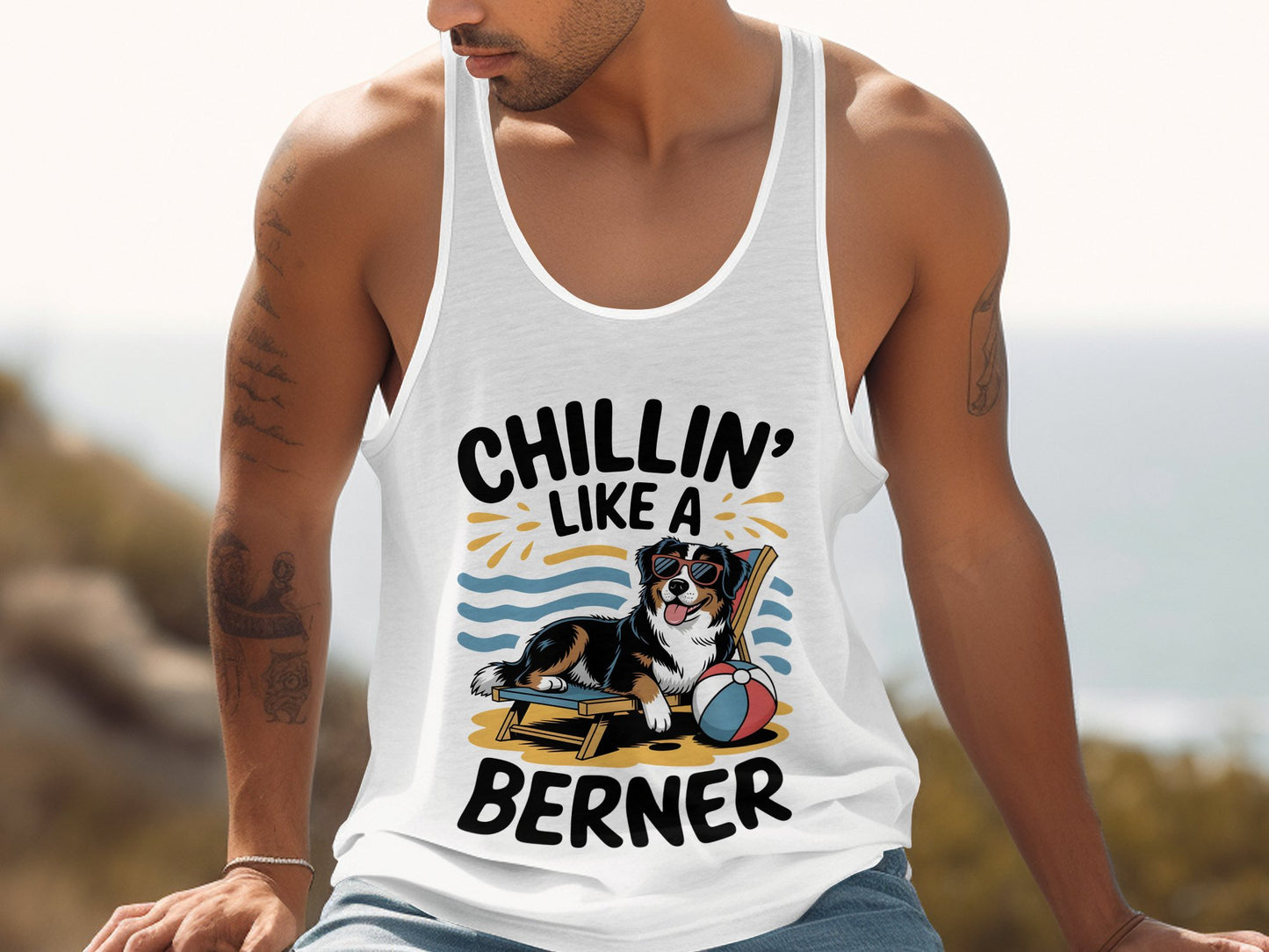 Chillin' Like a Berner Graphic Tank Top product