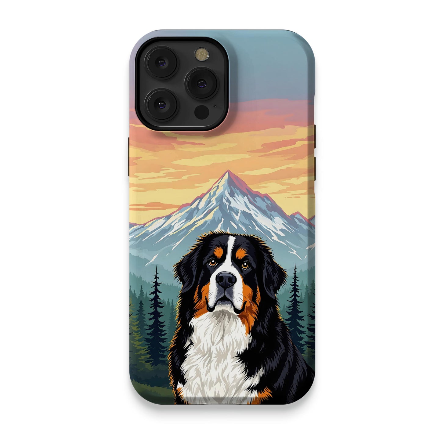 Mountain Scene Dog Portrait Phone Case product