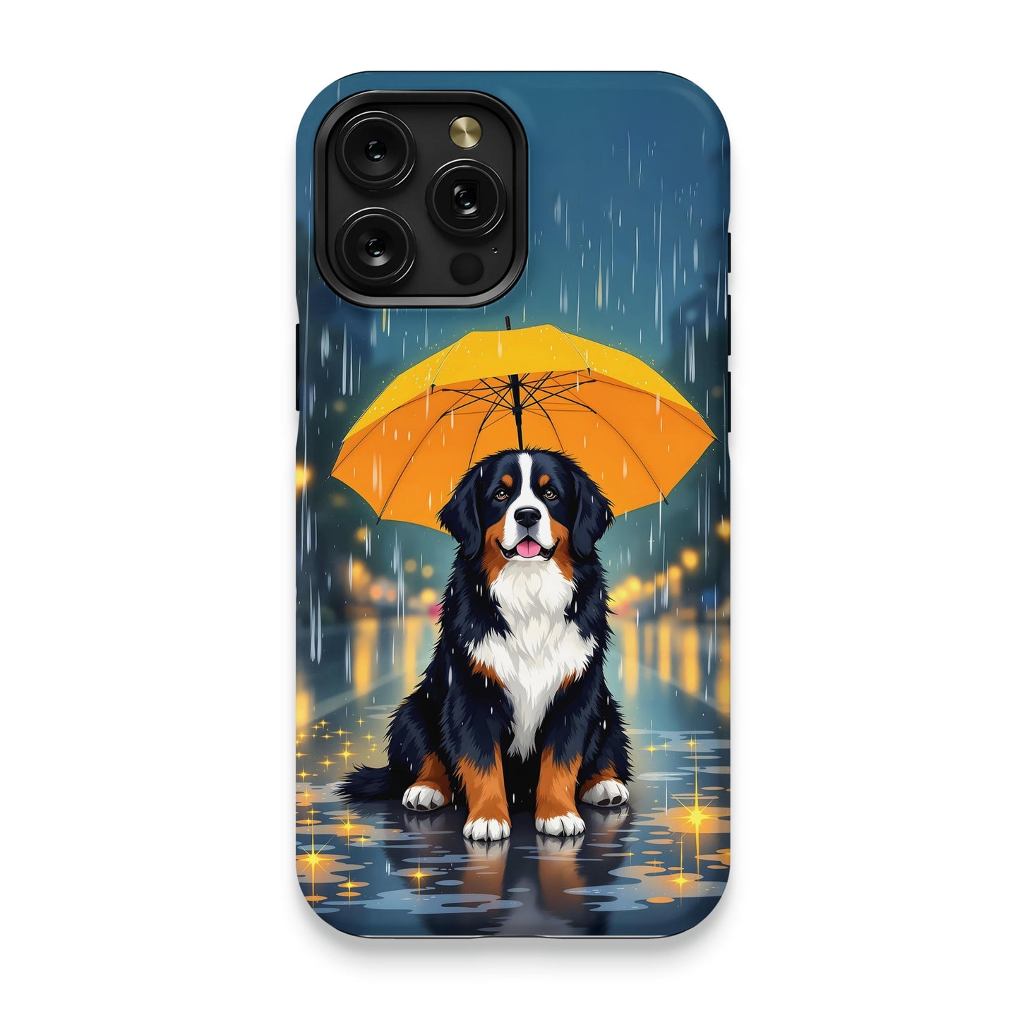 Cute Dog with Yellow Umbrella iPhone Case product type