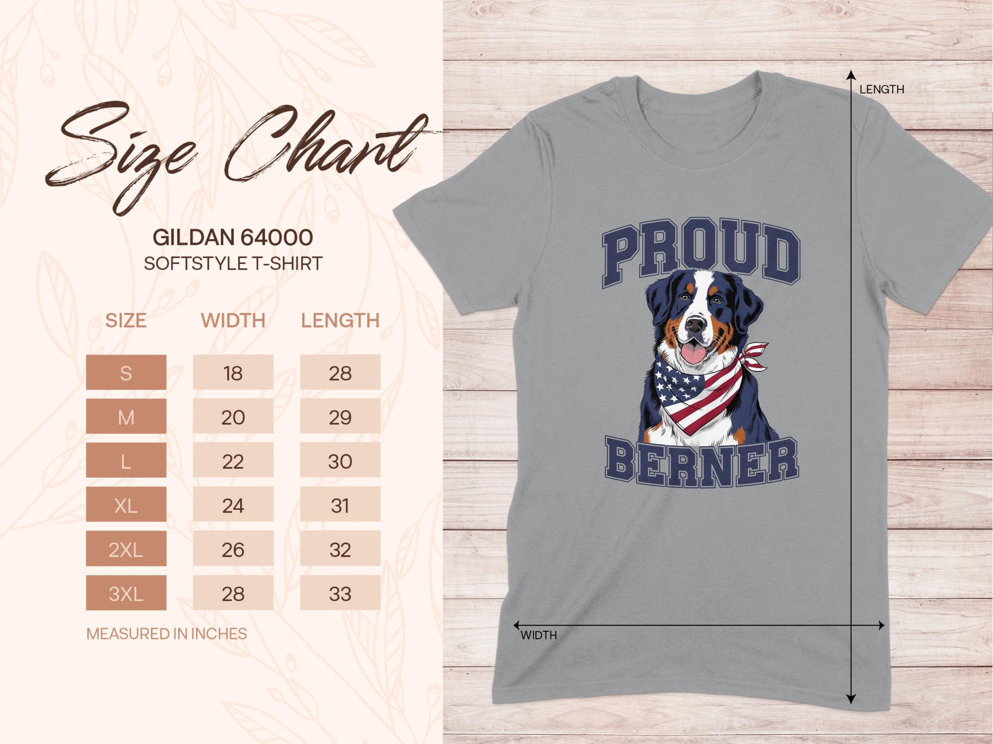 Proud Berner Dog Graphic T-Shirt product type