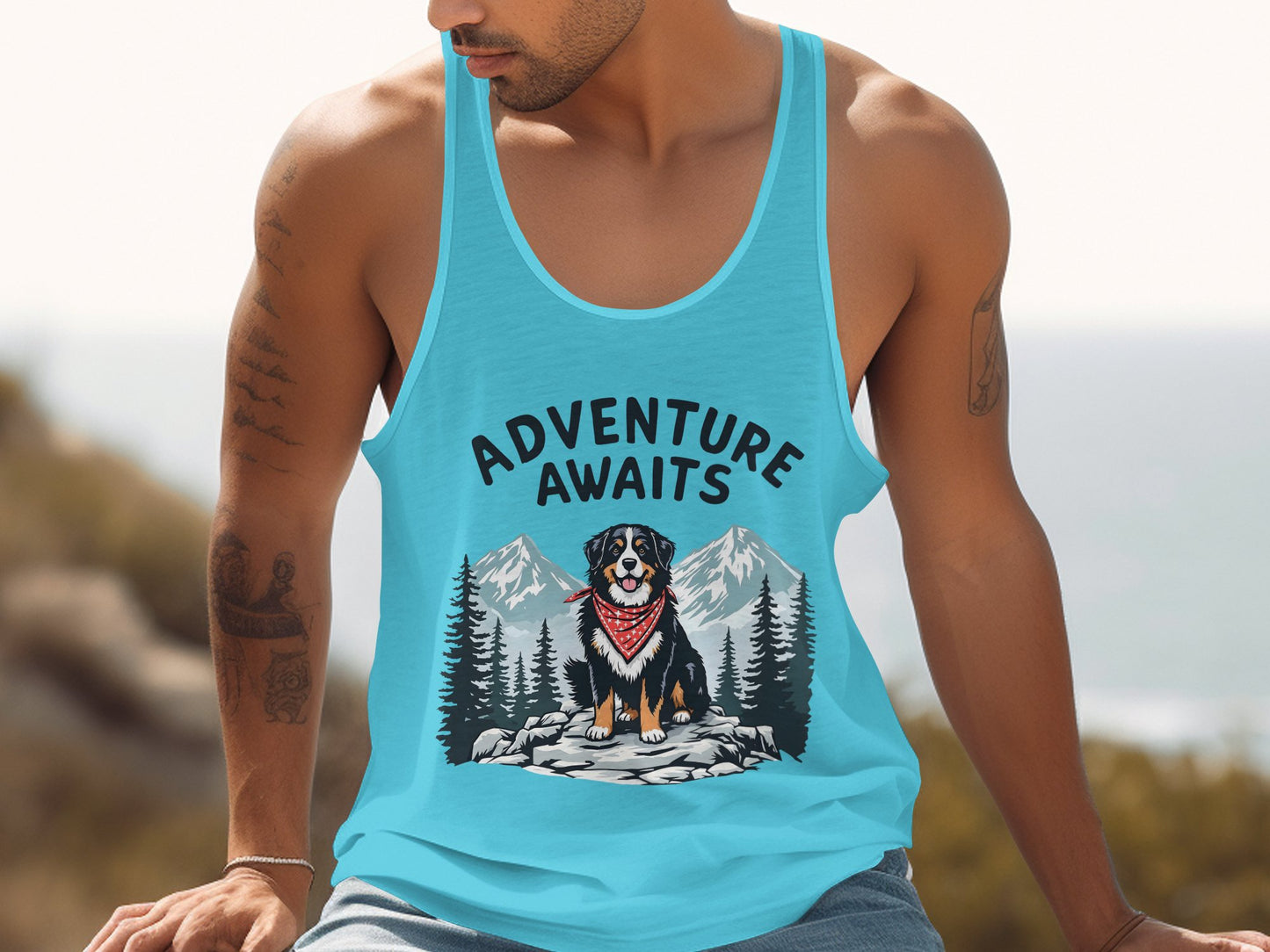 Adventure Awaits Graphic Tank Top Muscle Shirt product type