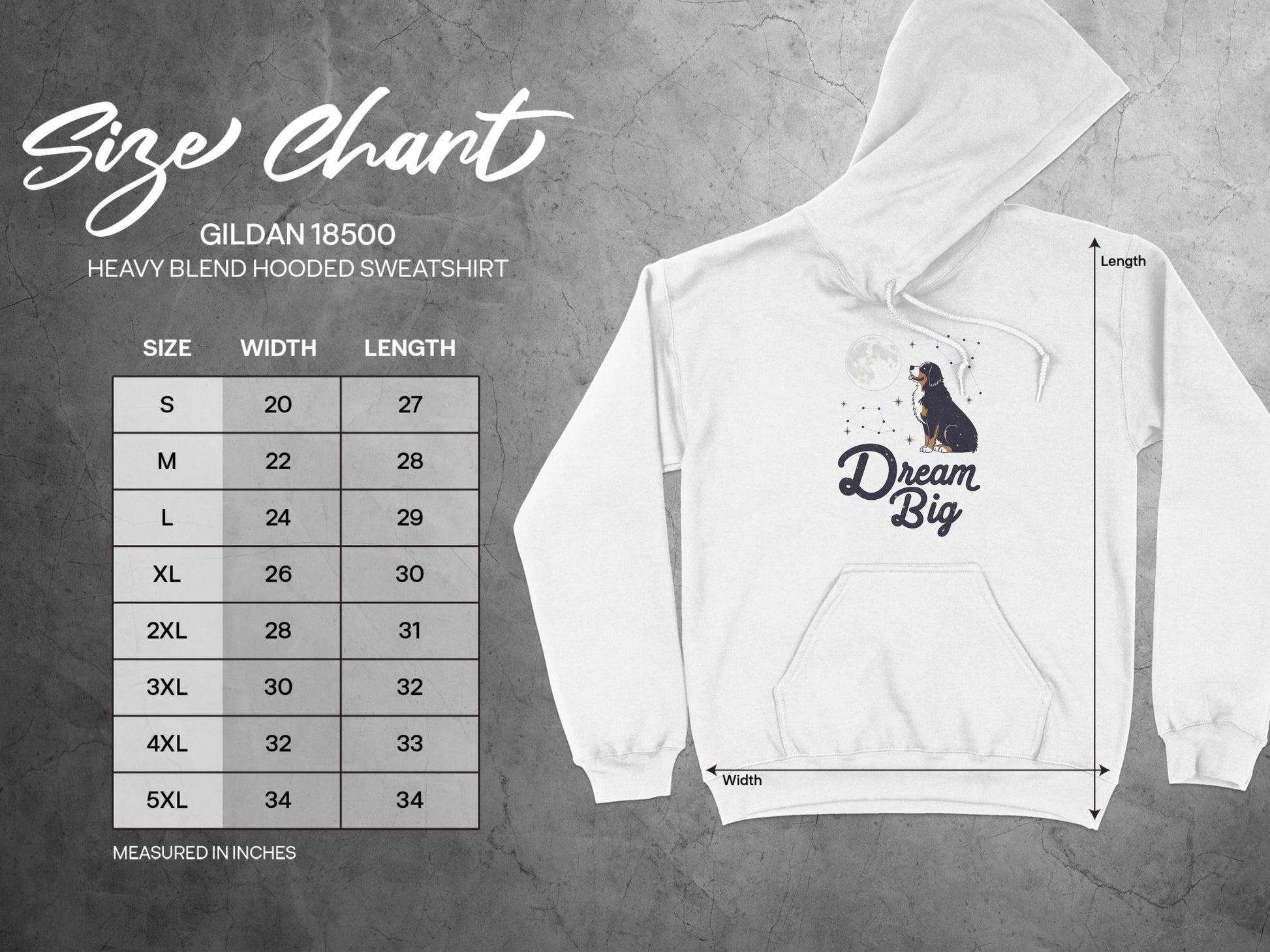 Dream Big Bear Graphic Heavy Blend Hooded Sweatshirt product type
