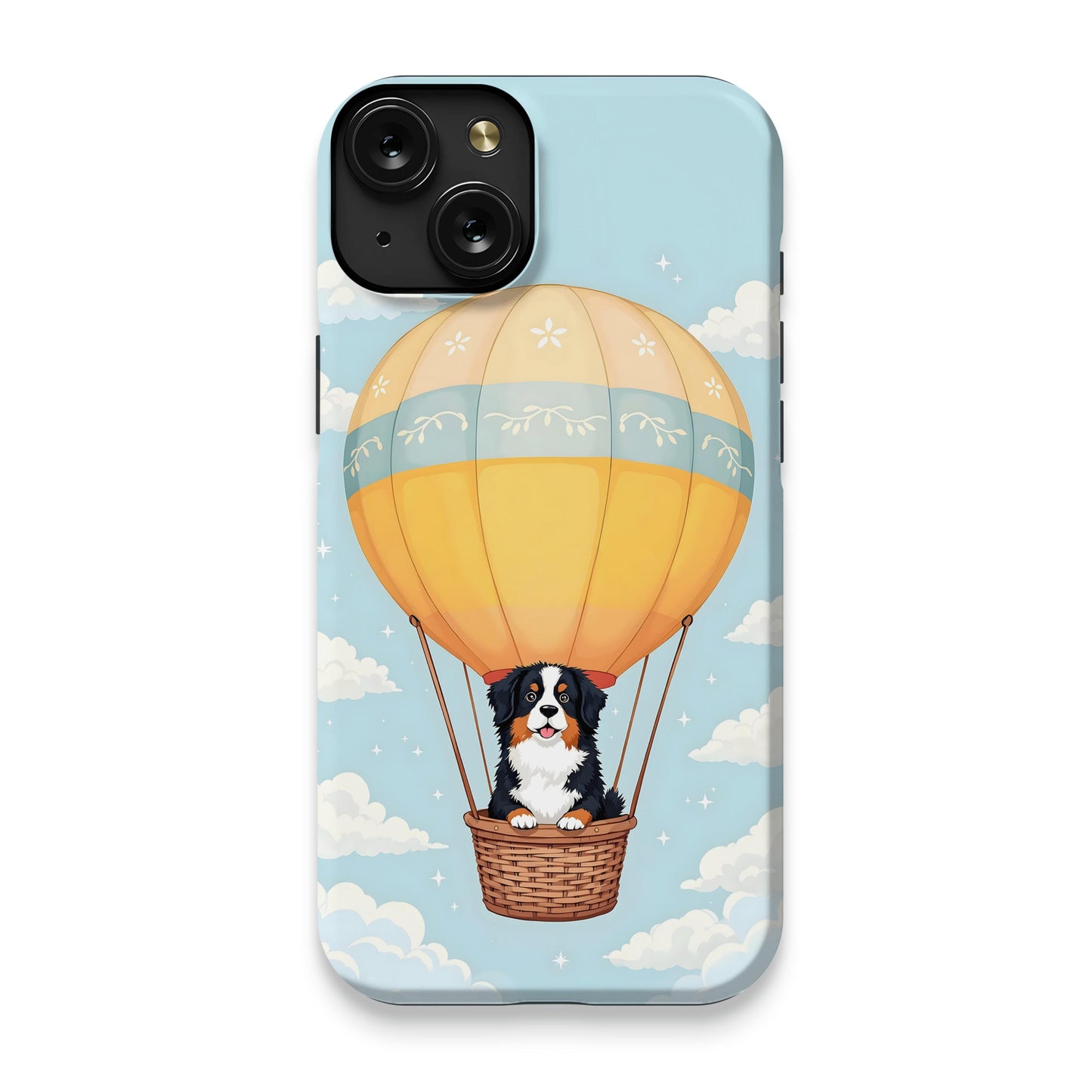 Adorable Hot Air Balloon Dog Design Phone Case product