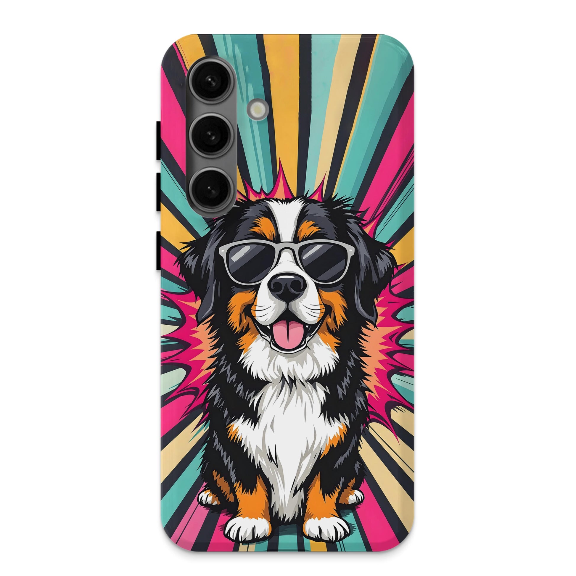 Stylish Sunglasses Dog Art Printed Phone Case product