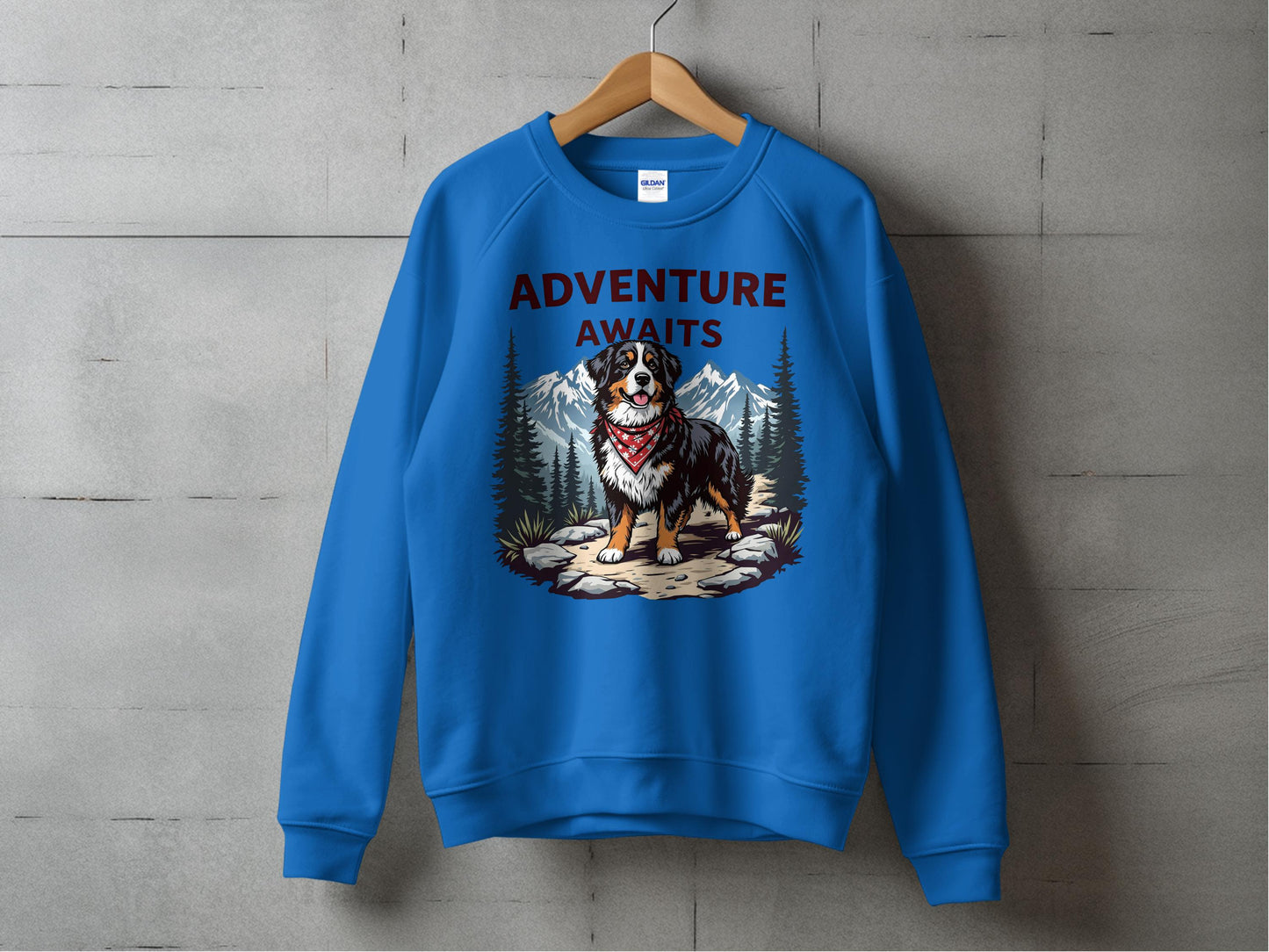 Adventure Awaits Dog and Nature Themed Sweatshirt product