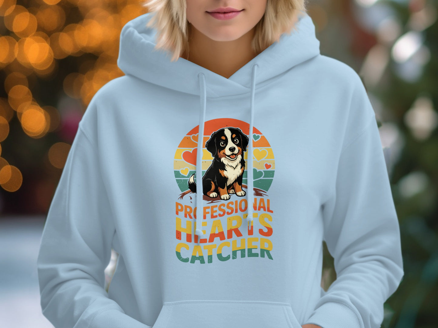 Professional Heart's Catcher Hoodie with Dog Print