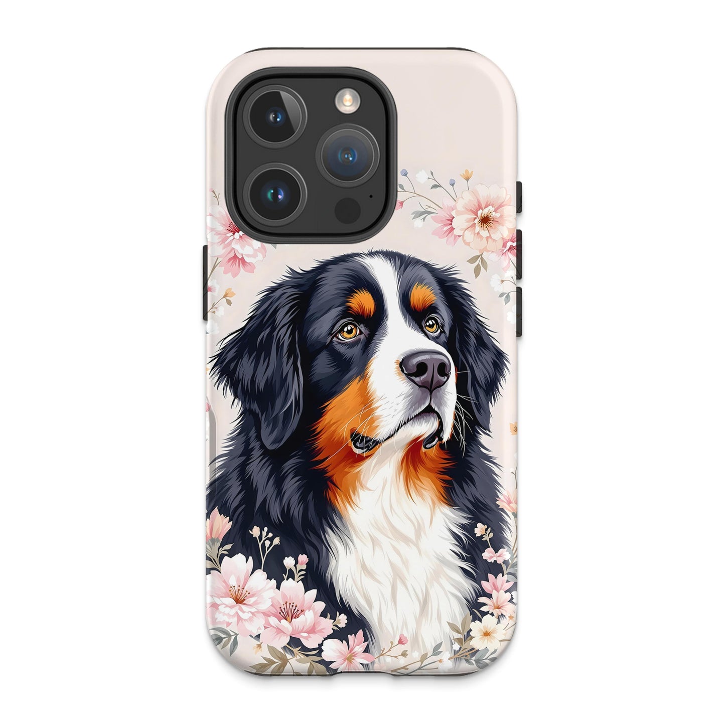 Beautiful Floral Bernese Mountain Dog Phone Case product type