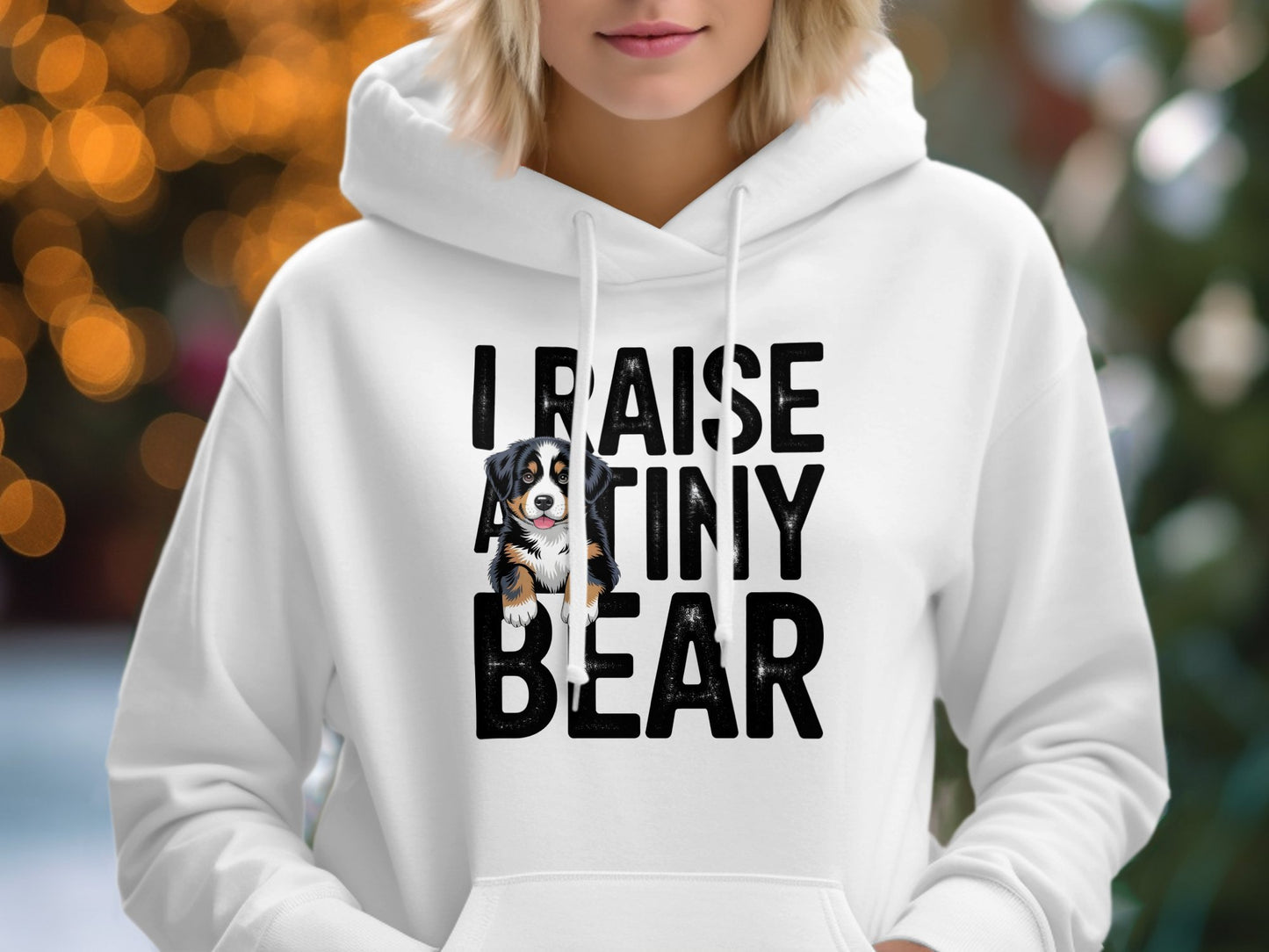 I Raise A Tiny Bear Hooded Sweatshirt product
