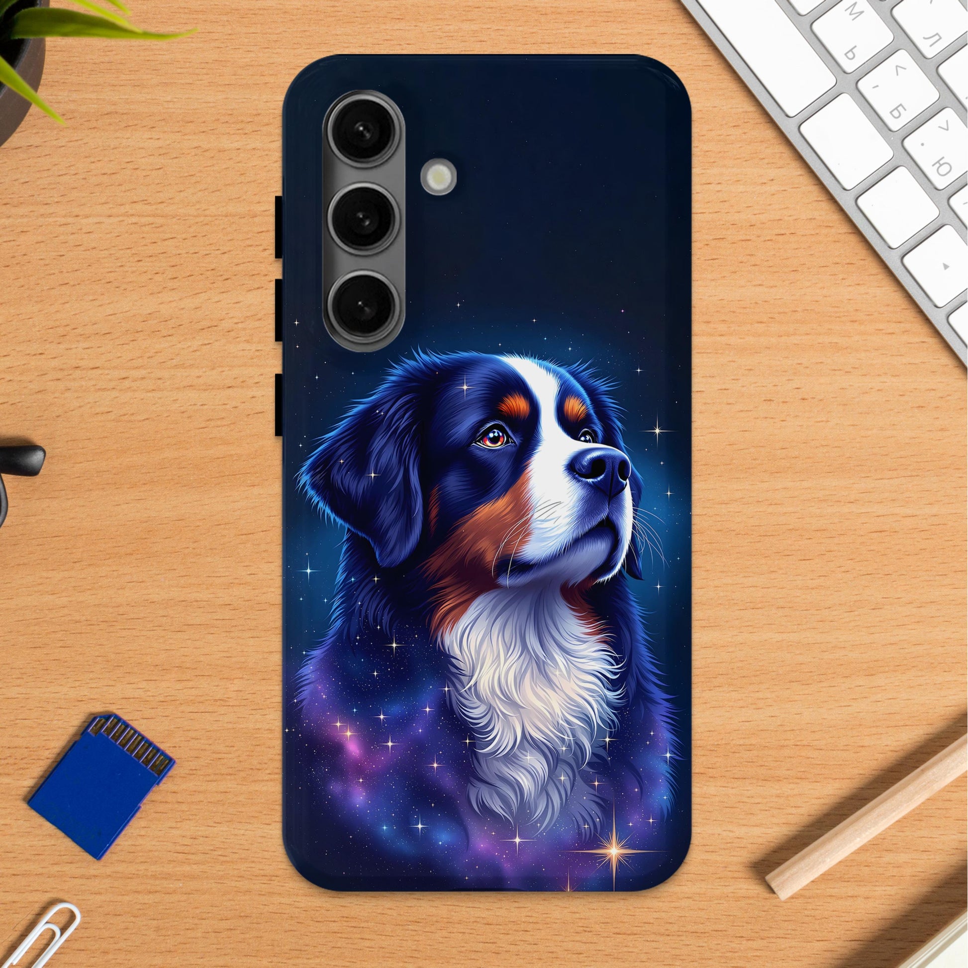 Elegant Starry Night Dog Themed Phone Case product