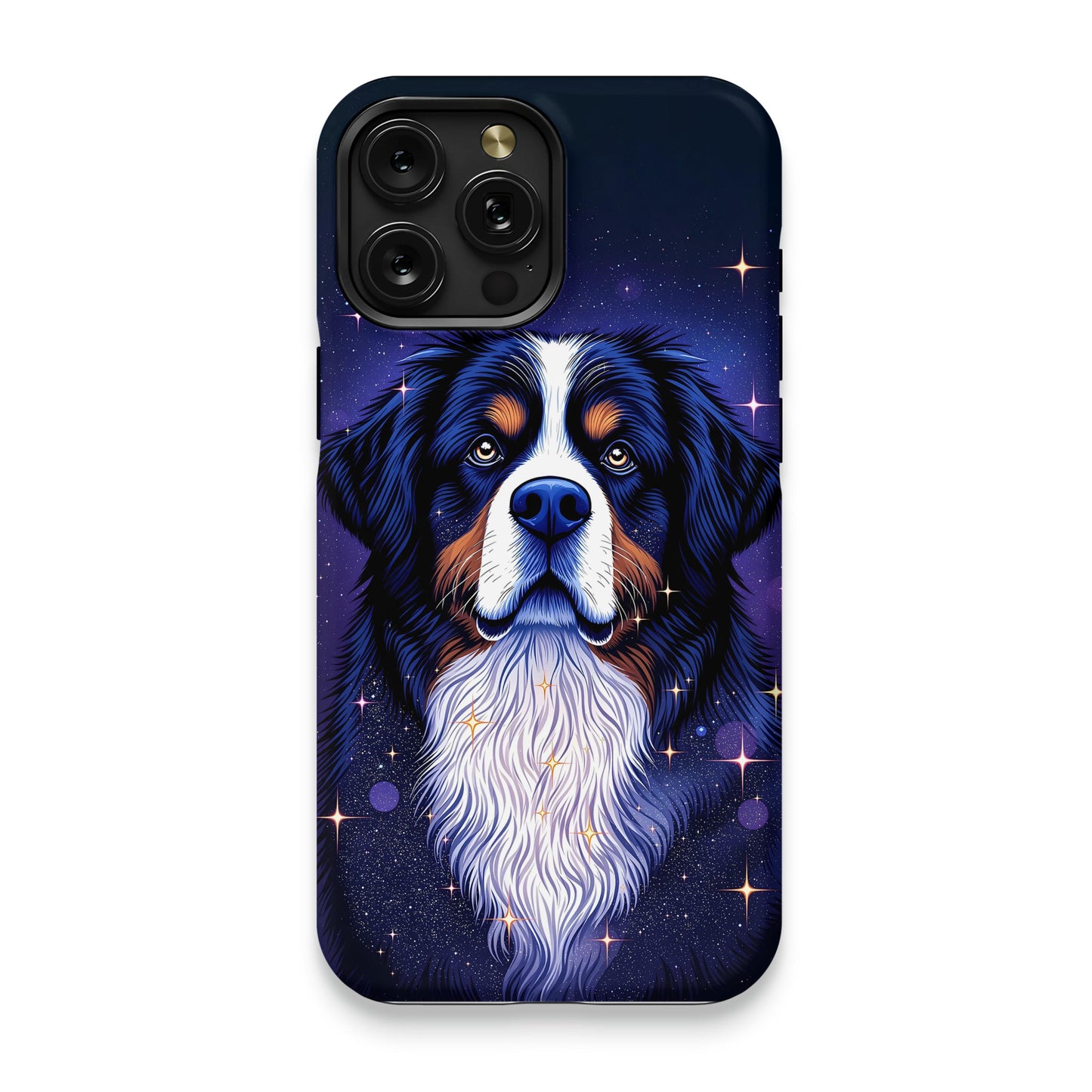 Majestic Dog Under Starry Sky Protective Phone Case product