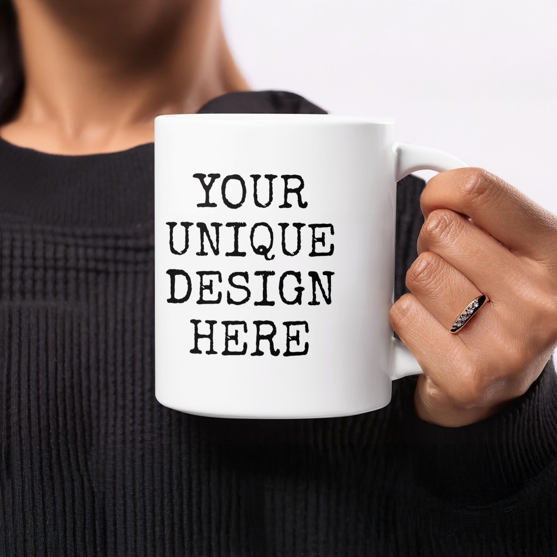 YOUR UNIQUE DESIGN HERE Customizable Mug product type