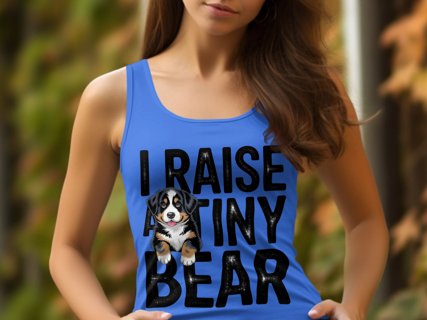 I Raise a Tiny Bear Graphic Women's Tank Top product type