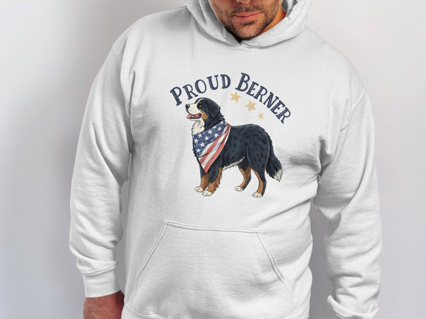 Proud Berner Dog Print Hooded Sweatshirt product type