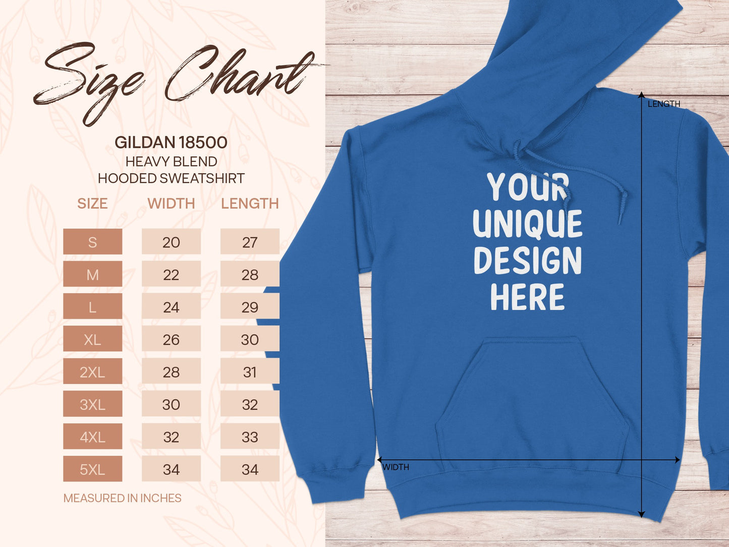 Your Unique Design Printed Hooded Sweatshirt product