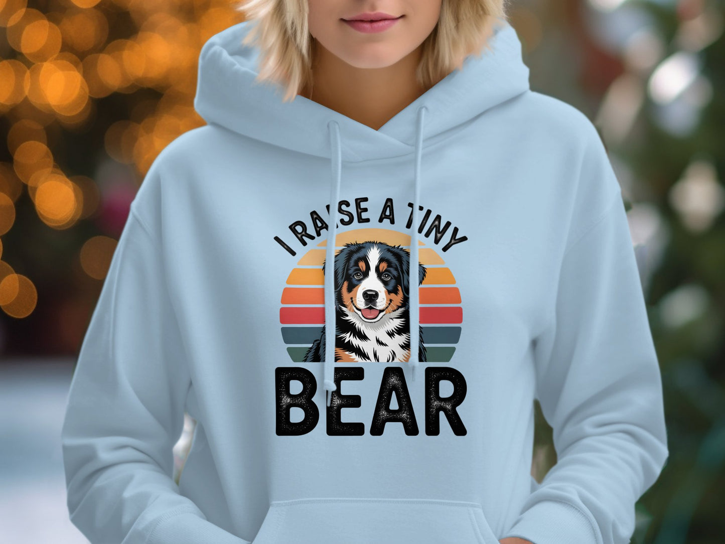 I Raise A Tiny Bear Graphic Hoodie product