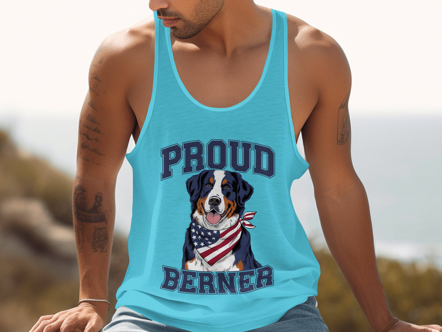 Proud Berner Graphic Tank Top for Sale shirt product