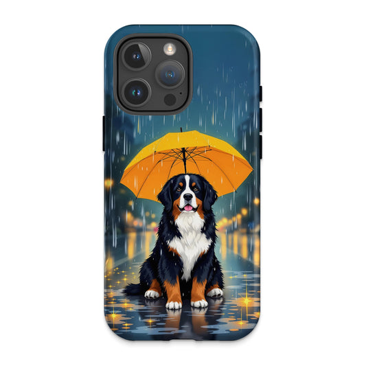 Cute Dog with Yellow Umbrella Design Phone Case product type