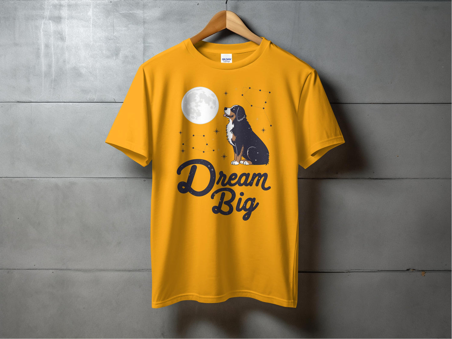 Dream Big Dog Under the Moon Graphic Shirt product