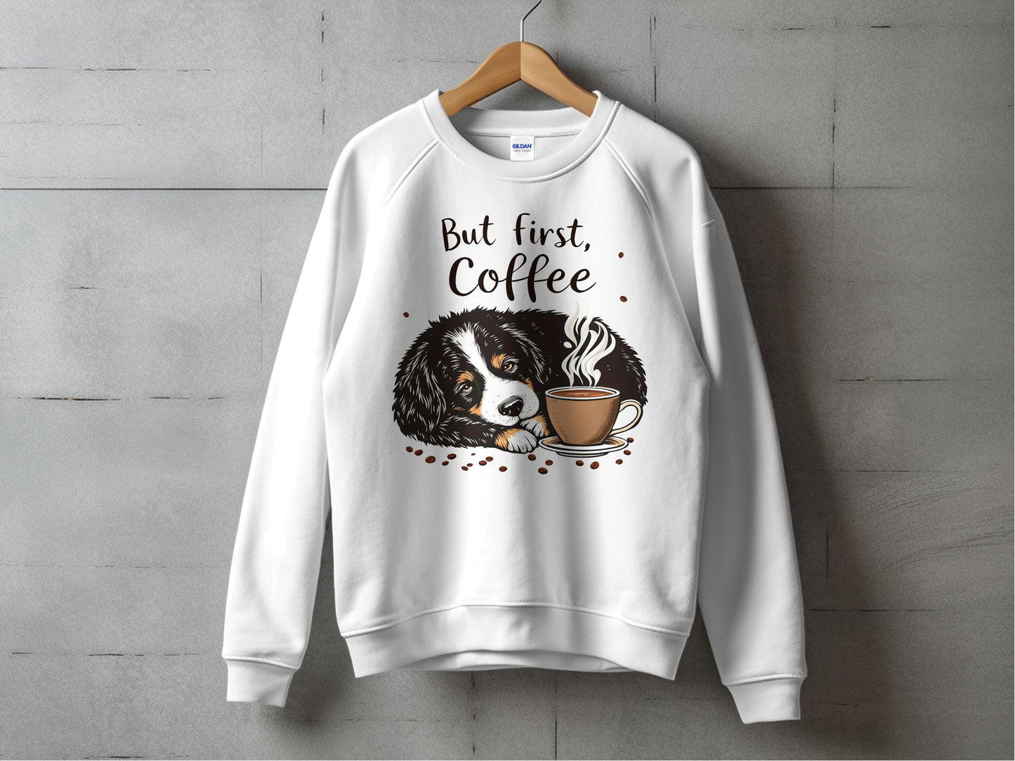 But First Coffee Dog and Coffee Printed Sweatshirt product