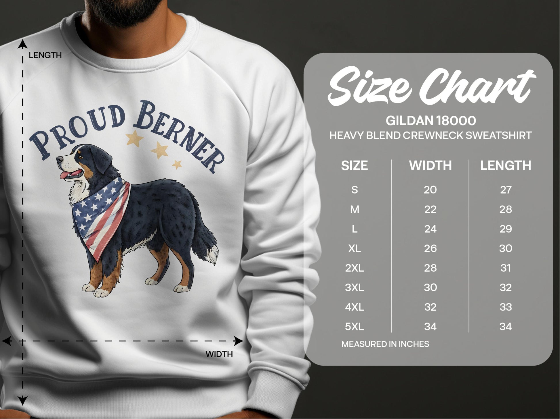 Proud Berner Heavy Blend Crewneck Sweatshirt product type