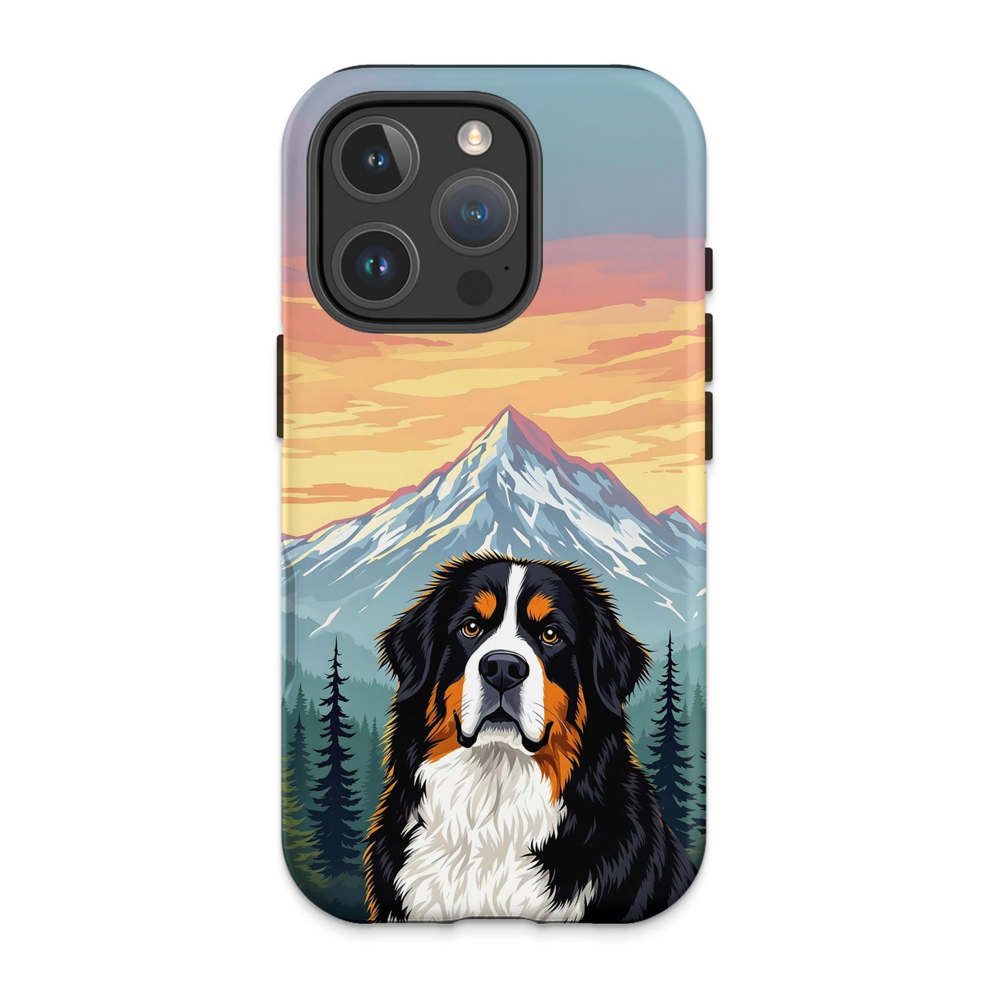 Majestic Mountain Dog Design Phone Case product