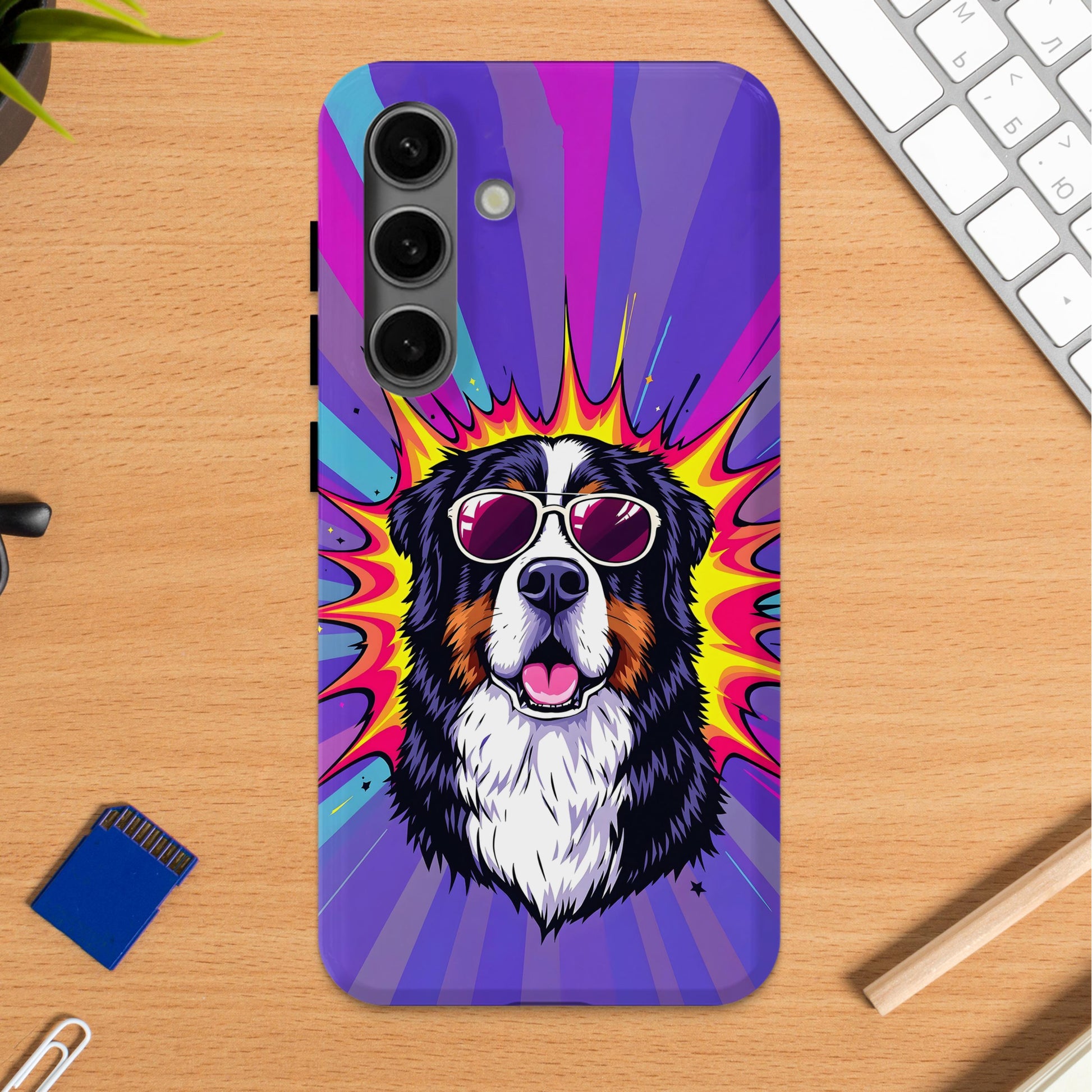Stunning Dog with Sunglasses Art Phone Case product type
