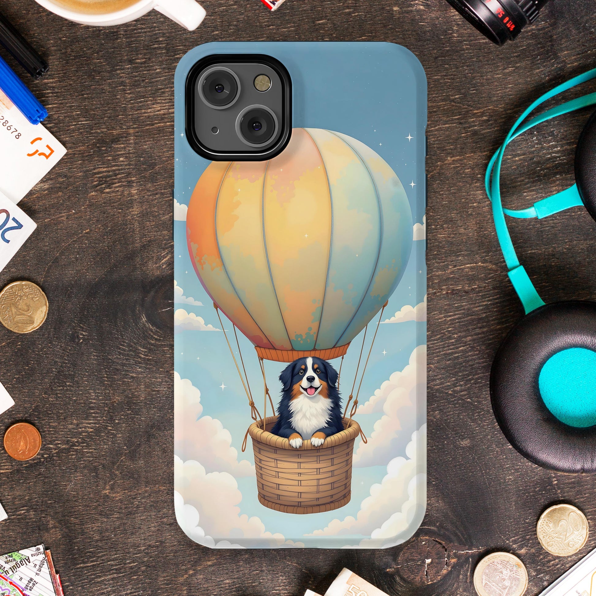 Hot Air Balloon Dog Case Vibrant Phone Accessory product type
