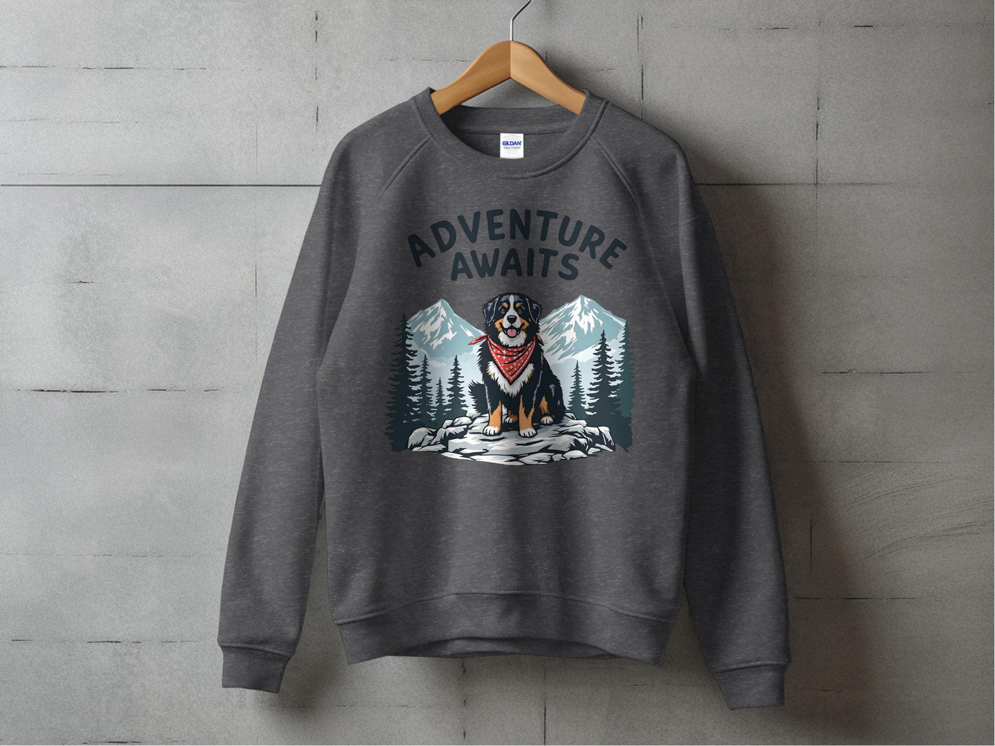 Adventure Awaits Dog Mountain Sweatshirt product