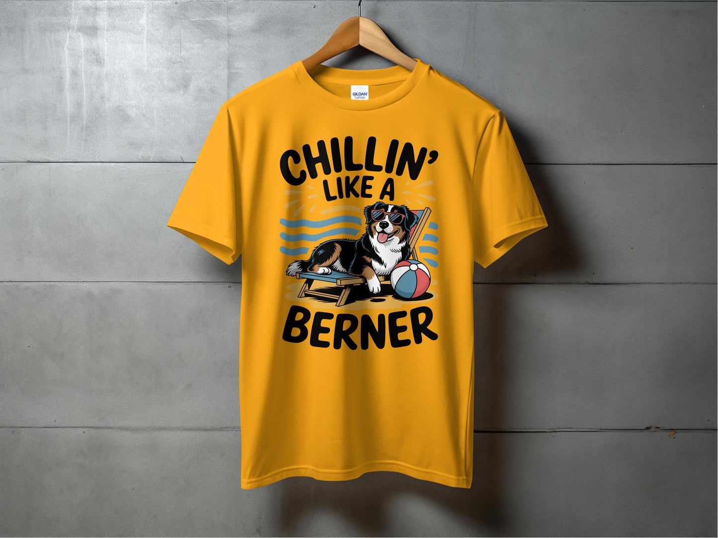 Chillin' Like a Berner Graphic T-Shirt product type