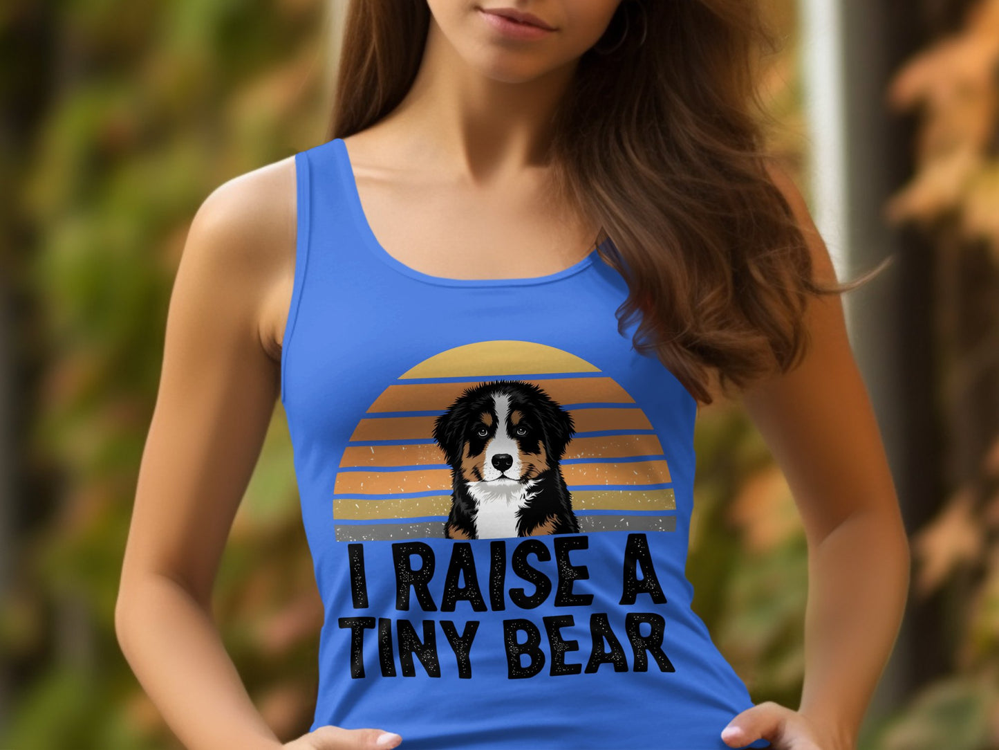 Cute Dog Lover I Raise A Tiny Bear Tank Top product type
