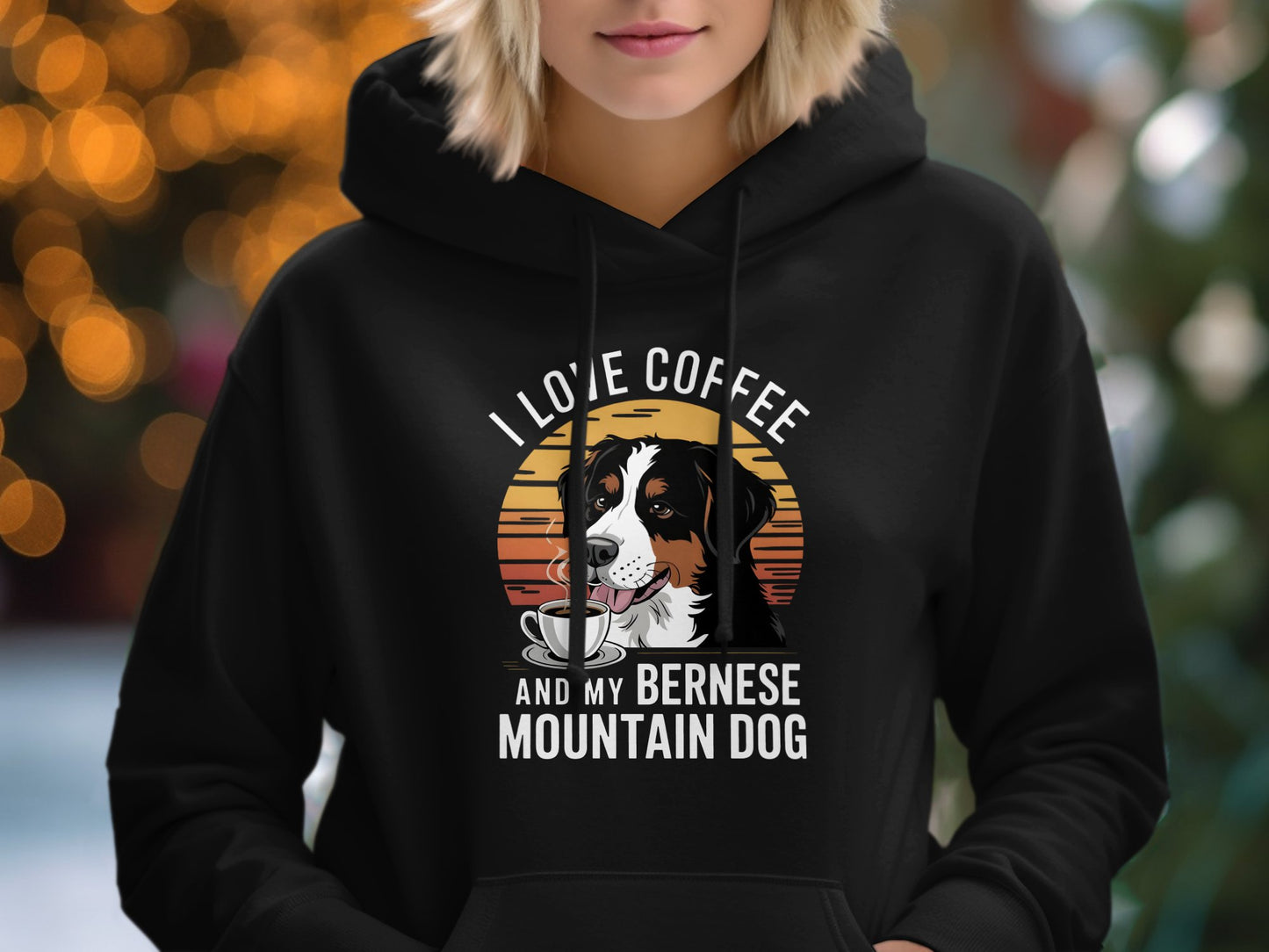 I Love Coffee And My Bernese Mountain Dog Hoodie product