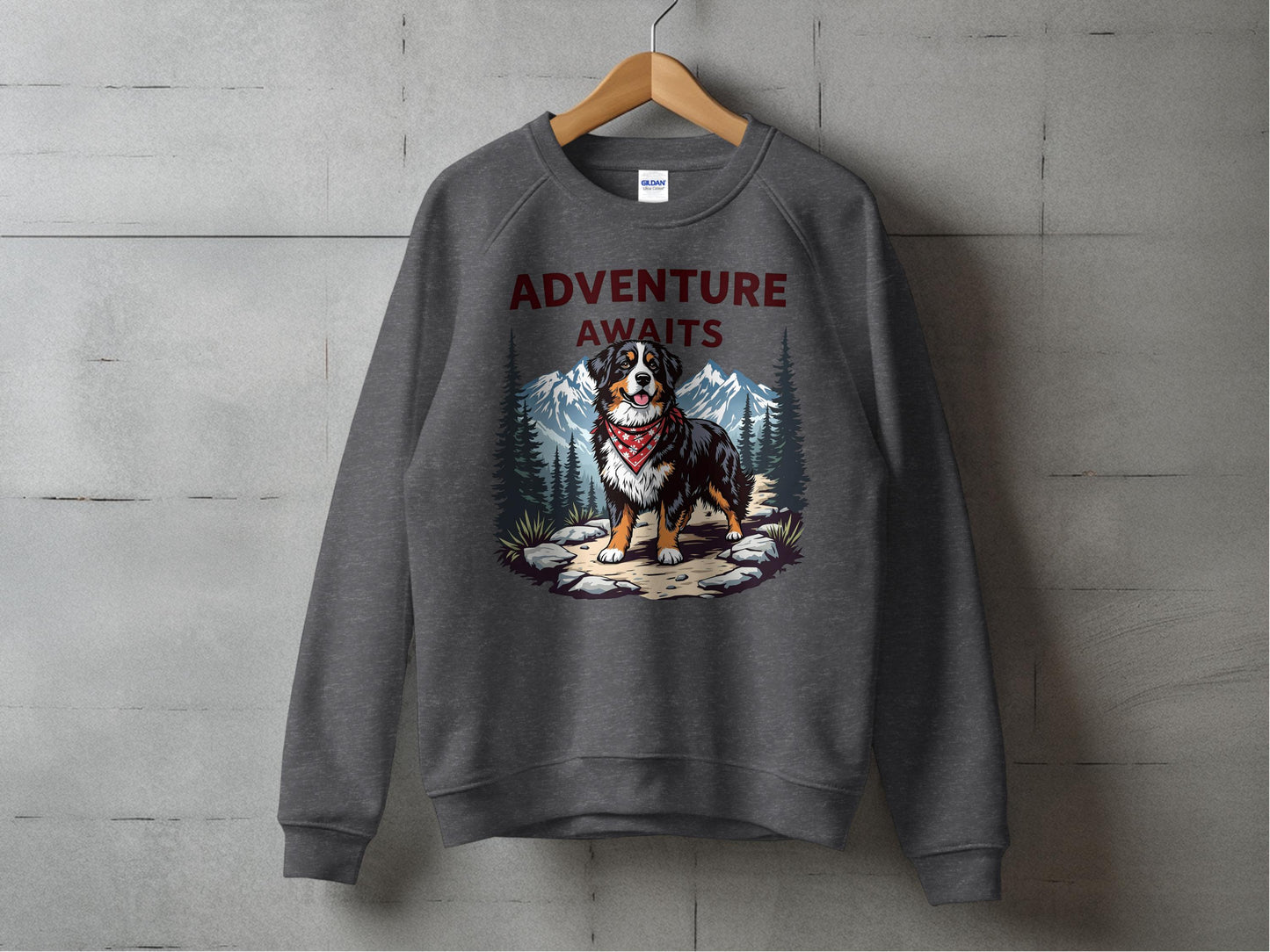 Adventure Awaits Dog Mountain Sweatshirt product type