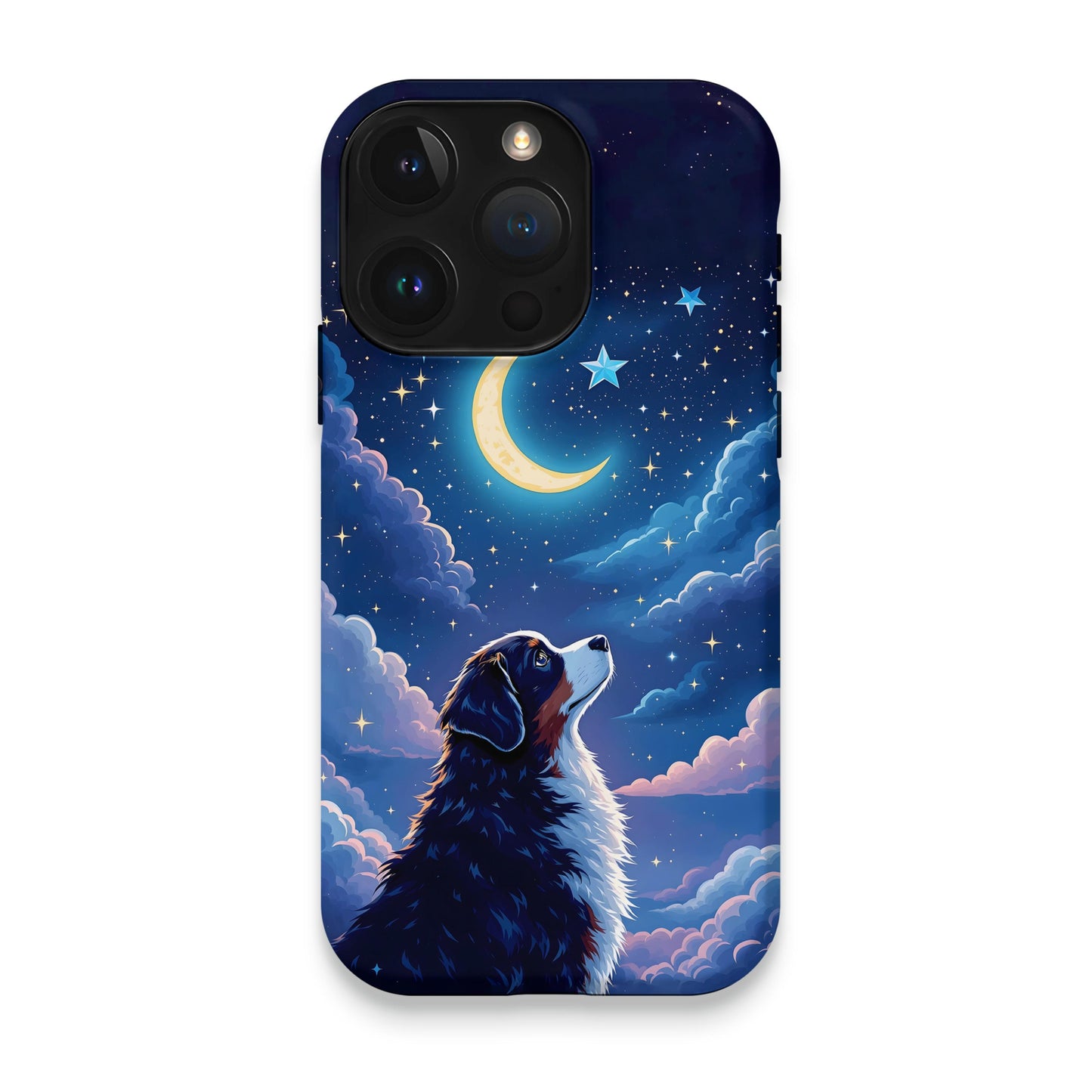 Dreamy Night Sky Dog Design Smartphone Case product type
