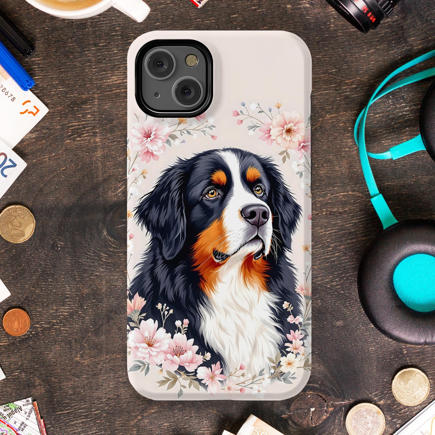 Beautifully Illustrated Bernese Mountain Dog Case product
