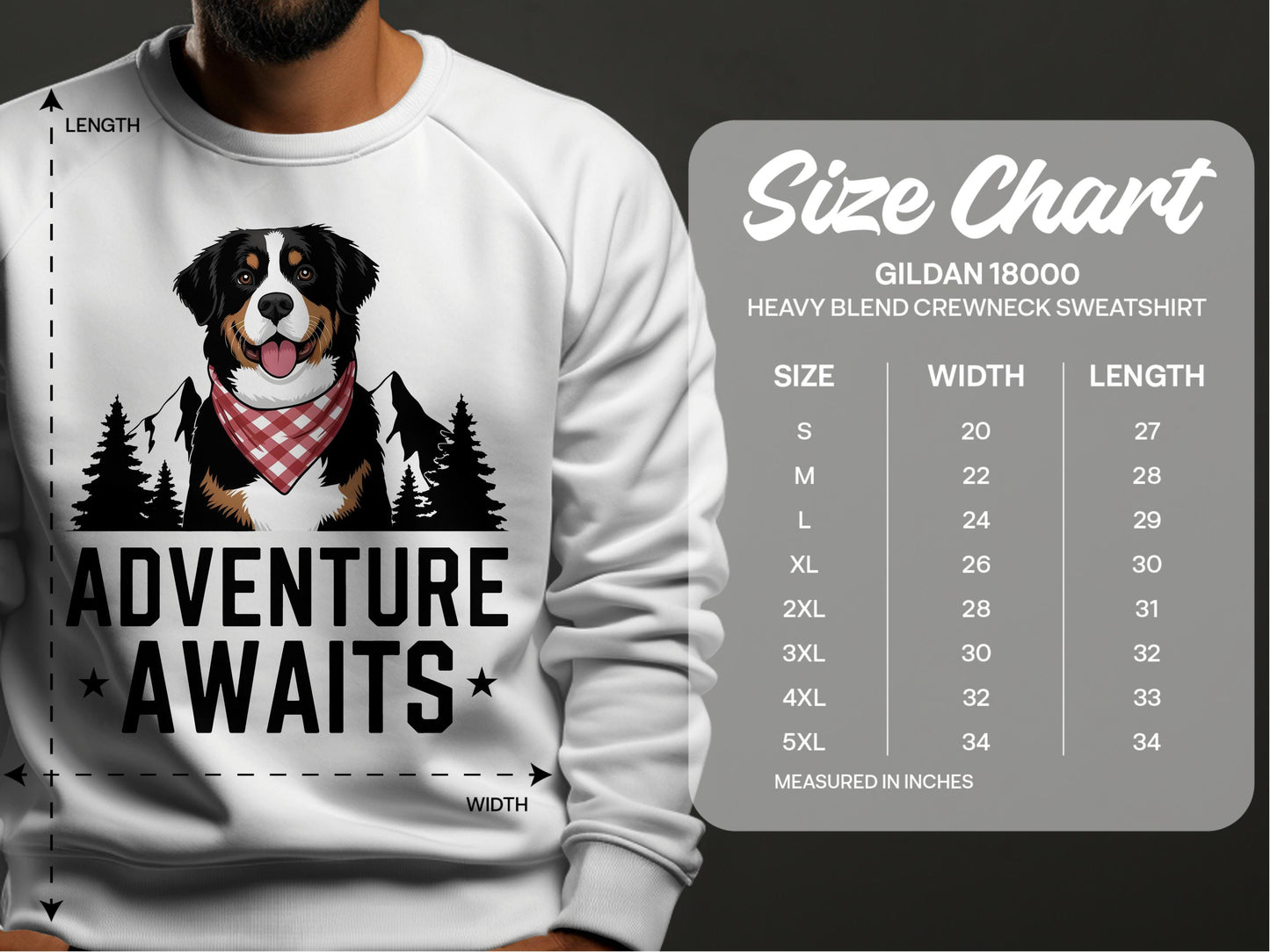 Adventure Awaits Heavy Blend Crewneck Sweatshirt product type