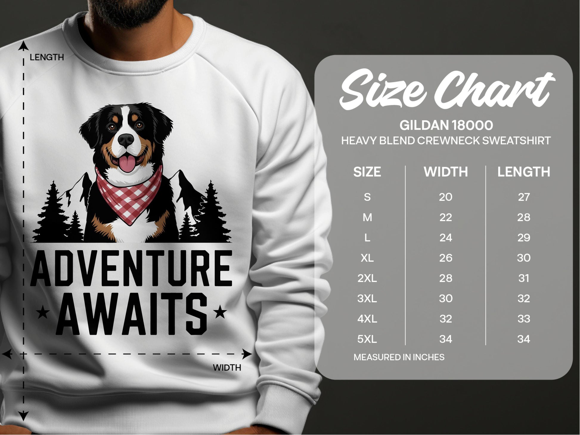 Adventure Awaits Heavy Blend Crewneck Sweatshirt product type