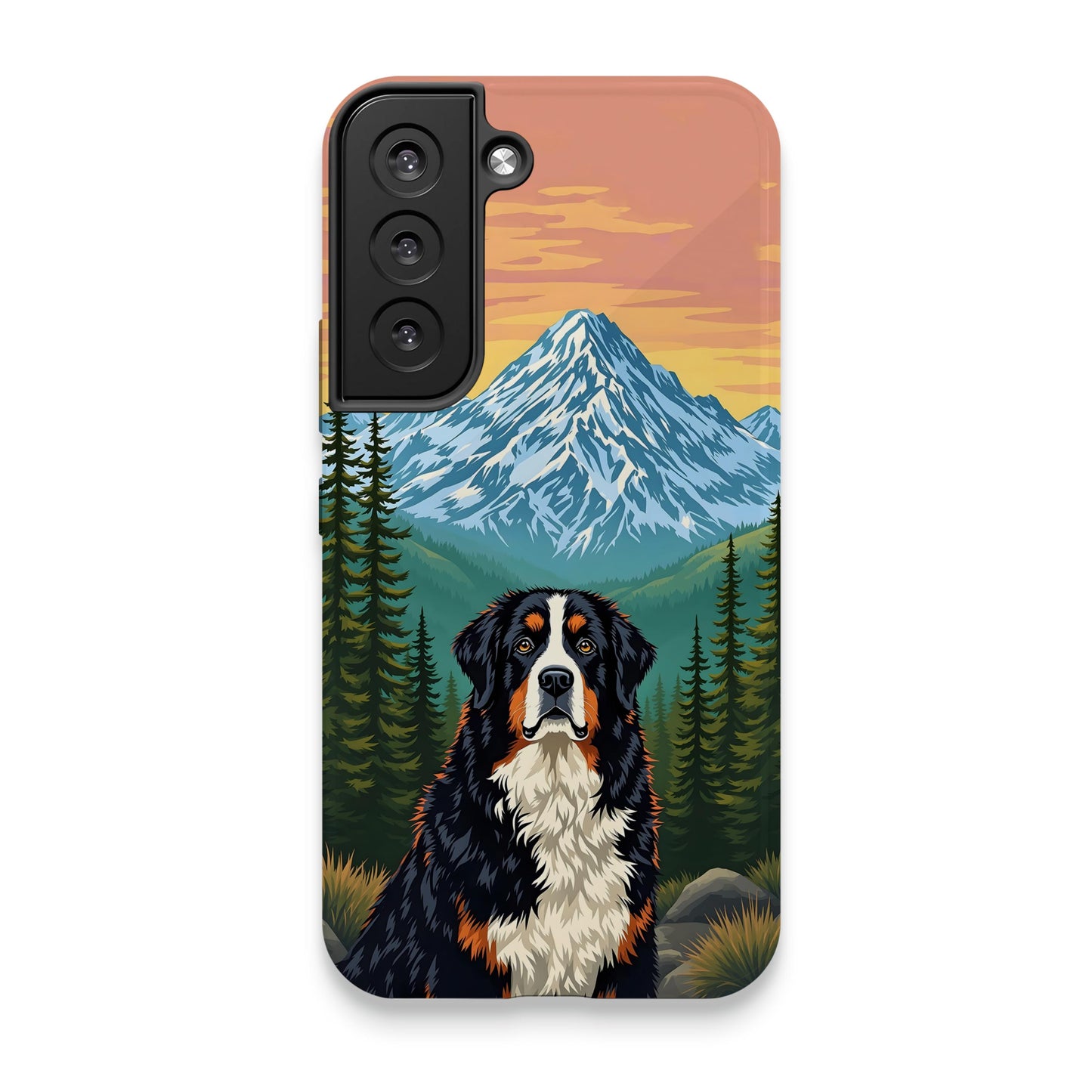 Custom Dog and Mountain Design Phone Case product type