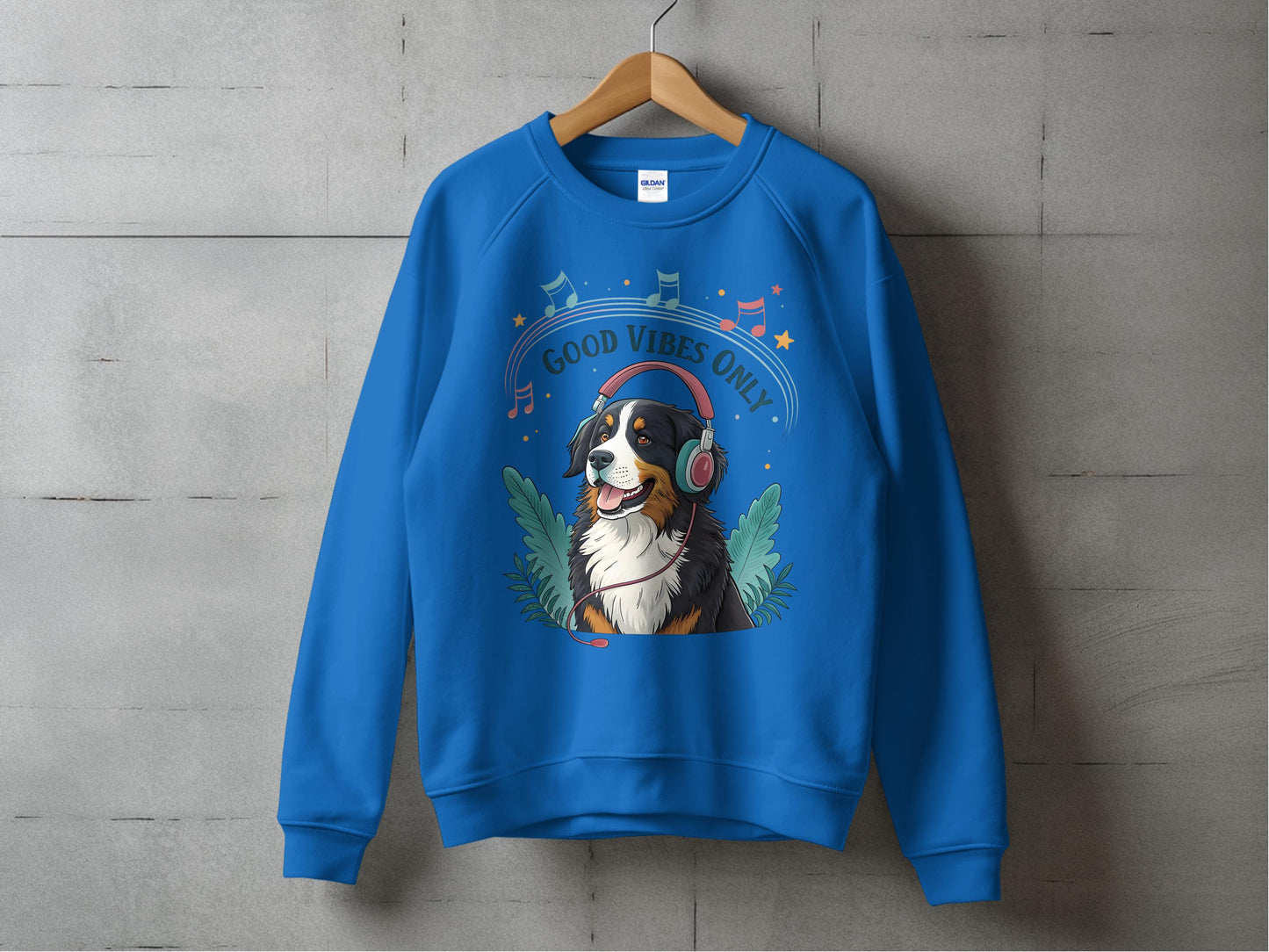 Good Vibes Only Dog Headphones Sweatshirt product type