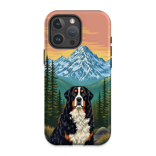 Mountain Scene Dog Design Phone Case product