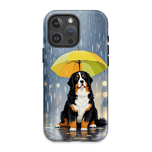Cute Dog with Umbrella Artwork on Phone Case product