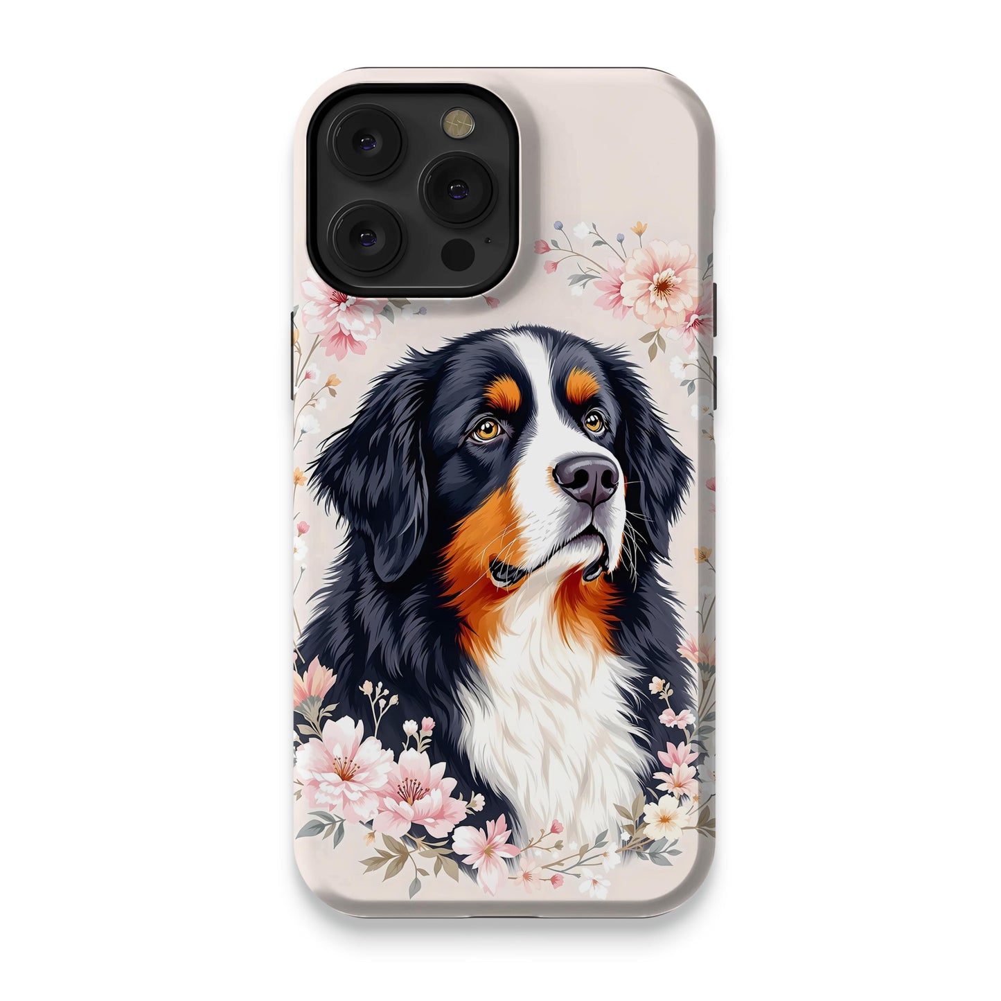 Elegant Bernese Mountain Dog Design Phone Case