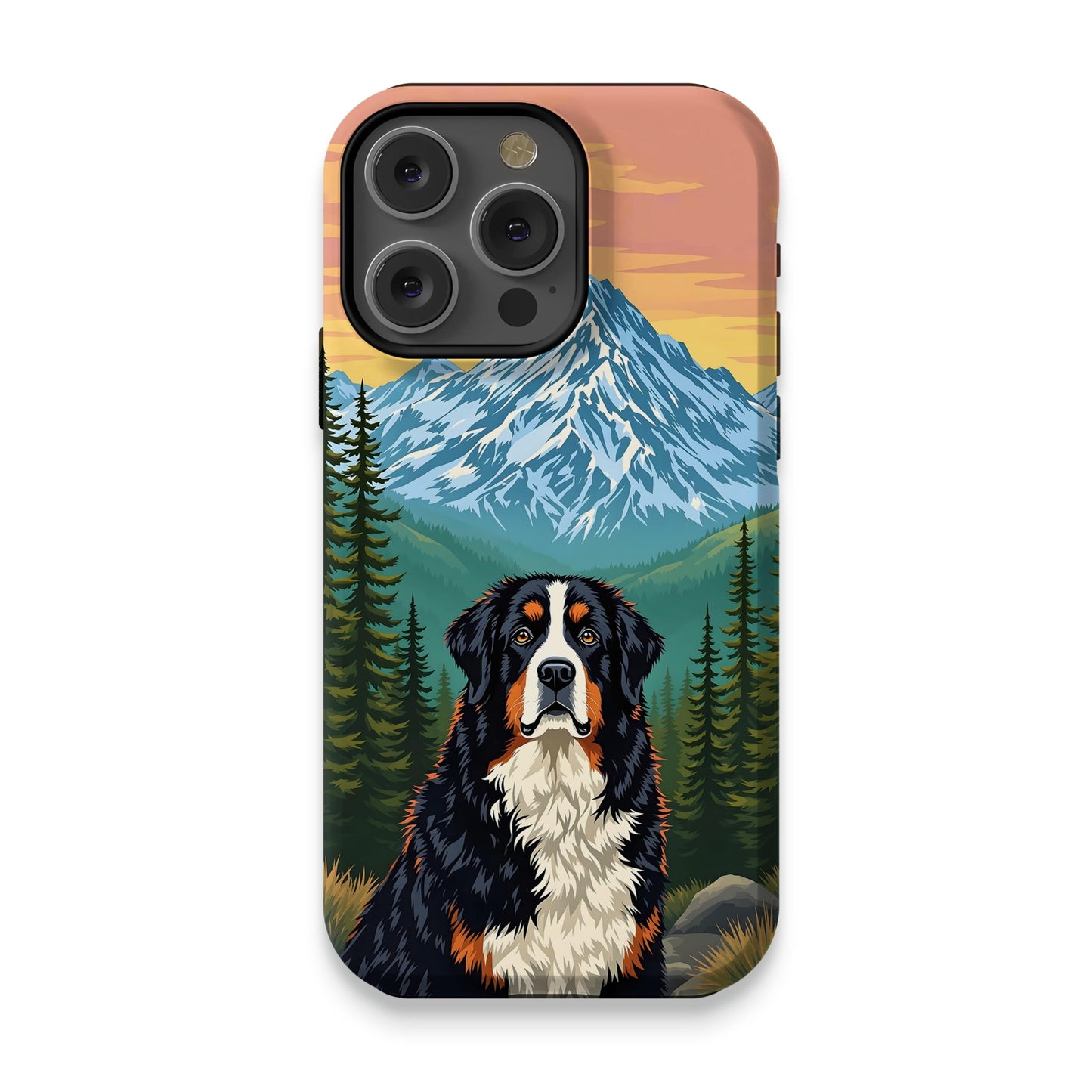 Stunning Mountain Dog Landscape Phone Case product