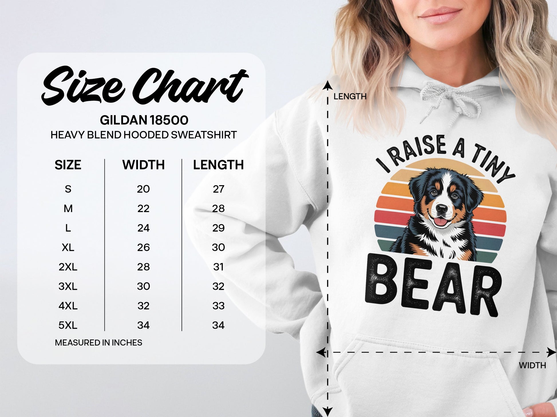 I Raise a Tiny Bear Dog Lover Hooded Sweatshirt product
